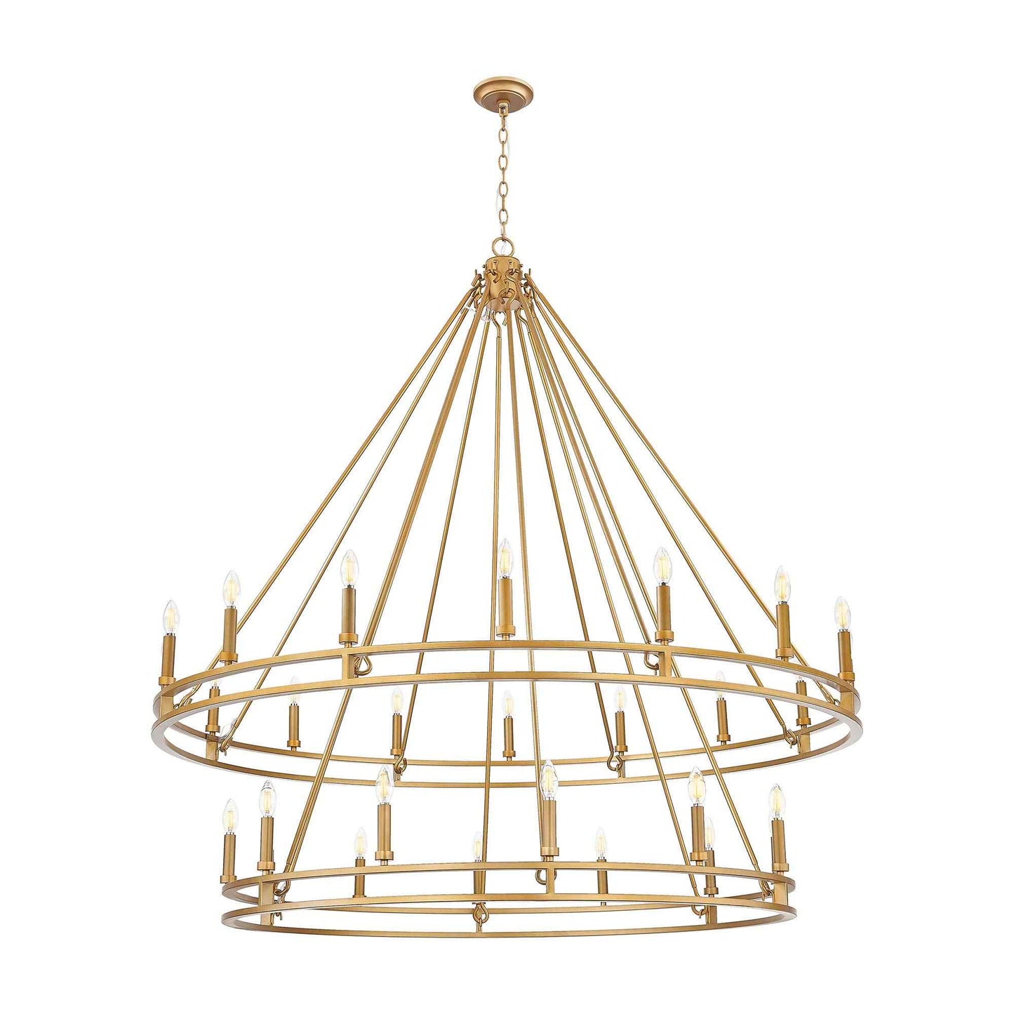 Dennison Chandelier in Signature Brass (28-Light).