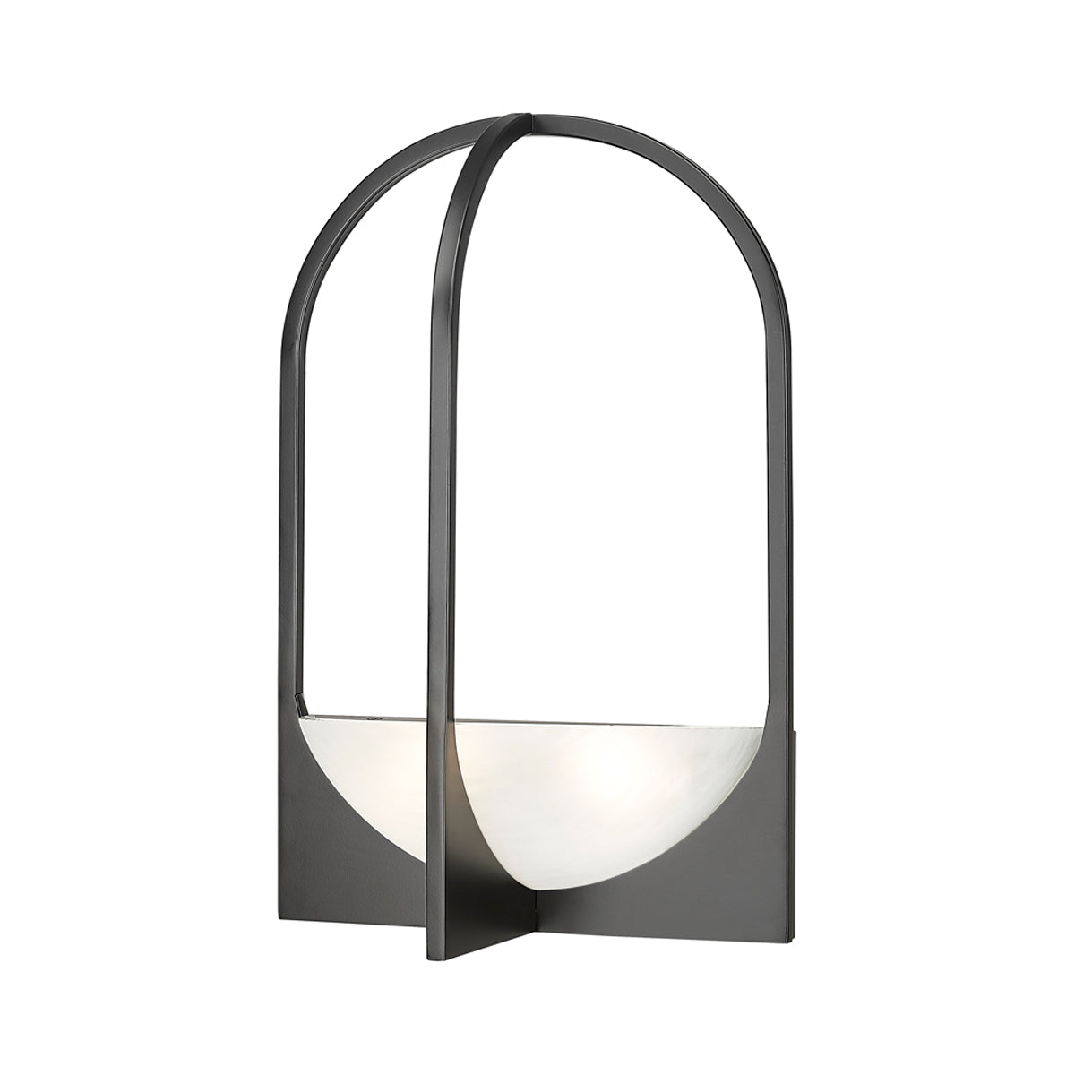 Devon Wall Light in Matte Black.