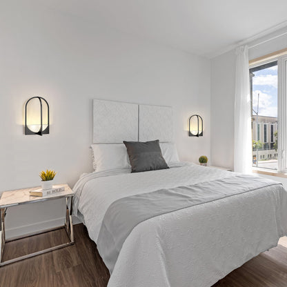 Devon Wall Light in bedroom.