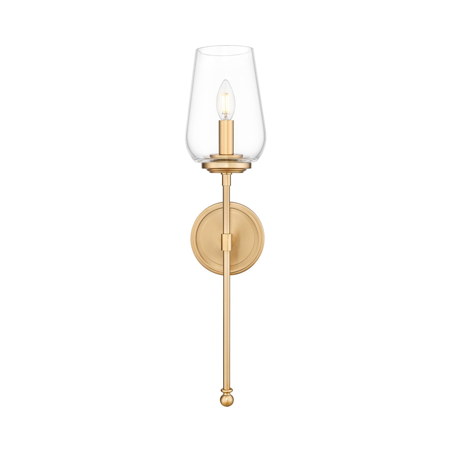 Dominique Wall Light in Modern Gold.
