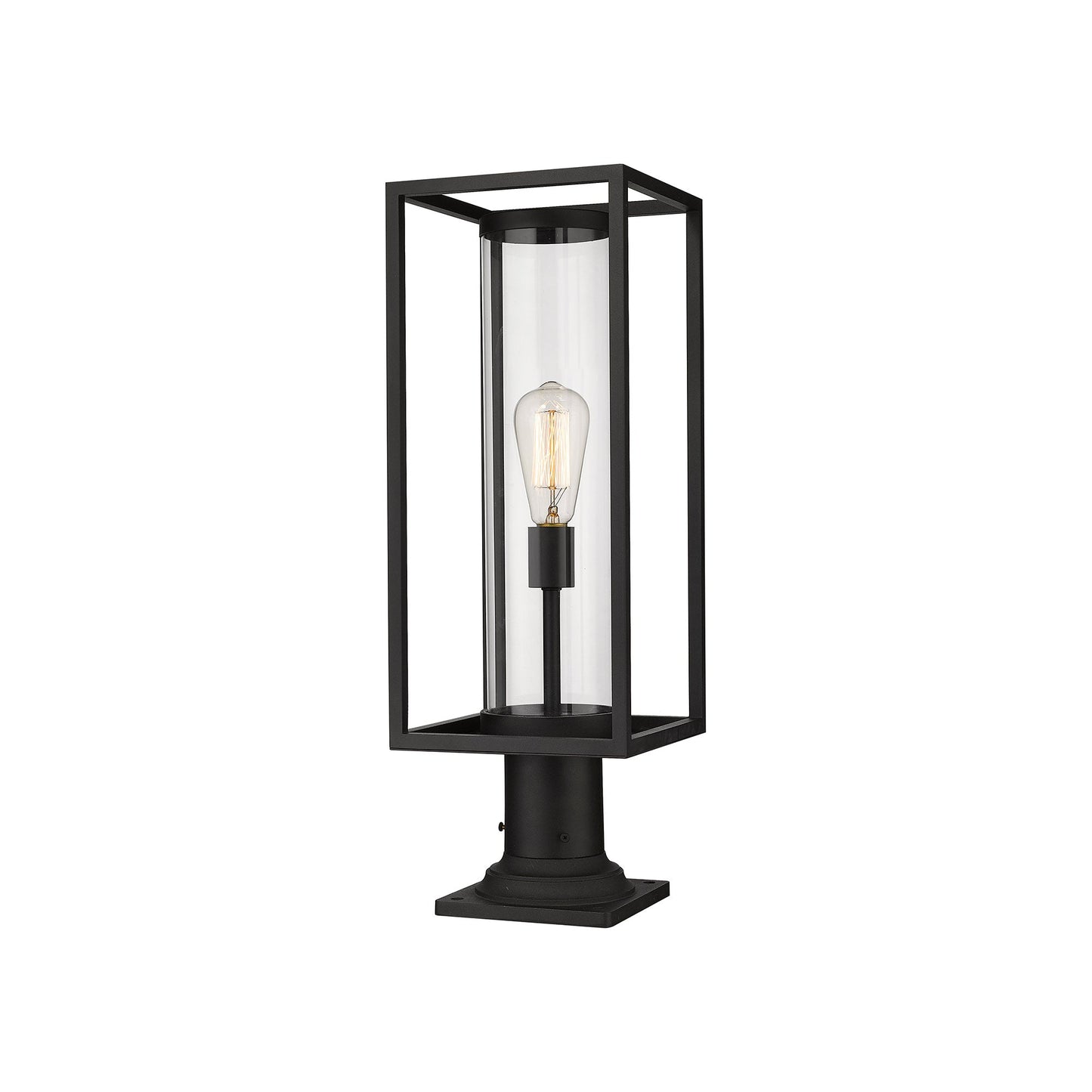 Dunbroch 533PM Outdoor Pier Mount Light in Black (23.5-Inch).