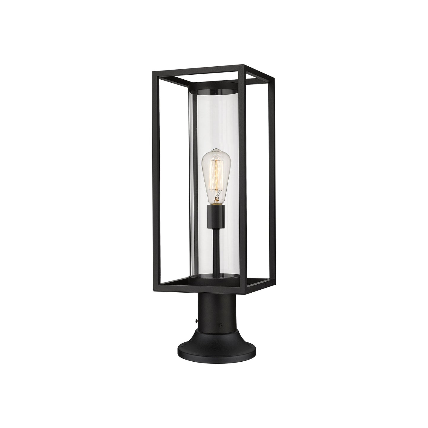 Dunbroch 553PM Outdoor Pier Mount Light in Black (23.63-Inch).