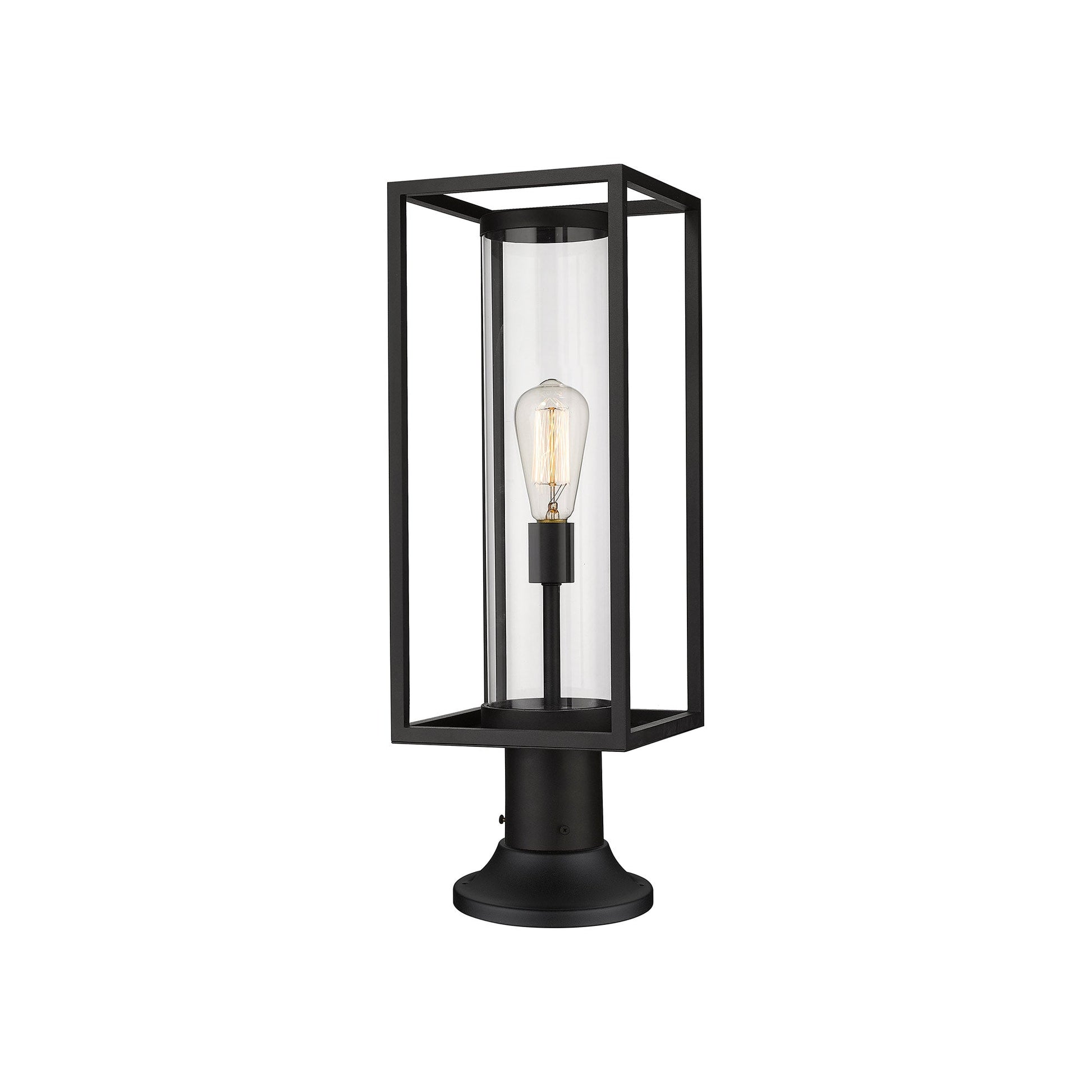 Dunbroch 553PM Outdoor Pier Mount Light in Black (23.63-Inch).
