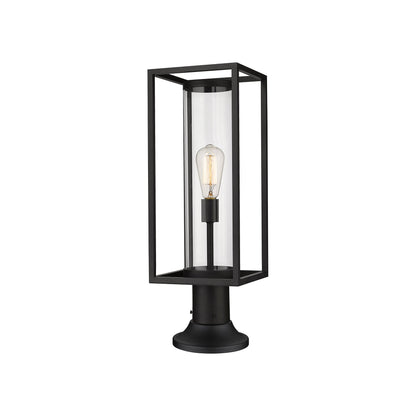 Dunbroch 553PM Outdoor Pier Mount Light in Black (23.63-Inch).