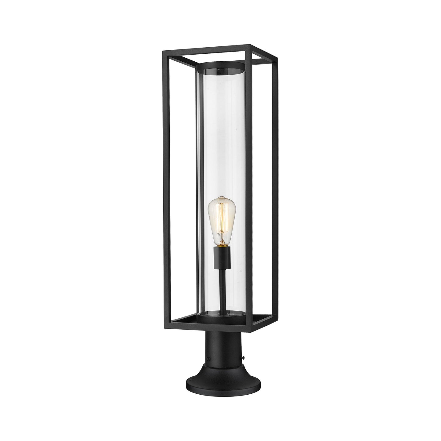 Dunbroch 553PM Outdoor Pier Mount Light in Black (29.63-Inch).
