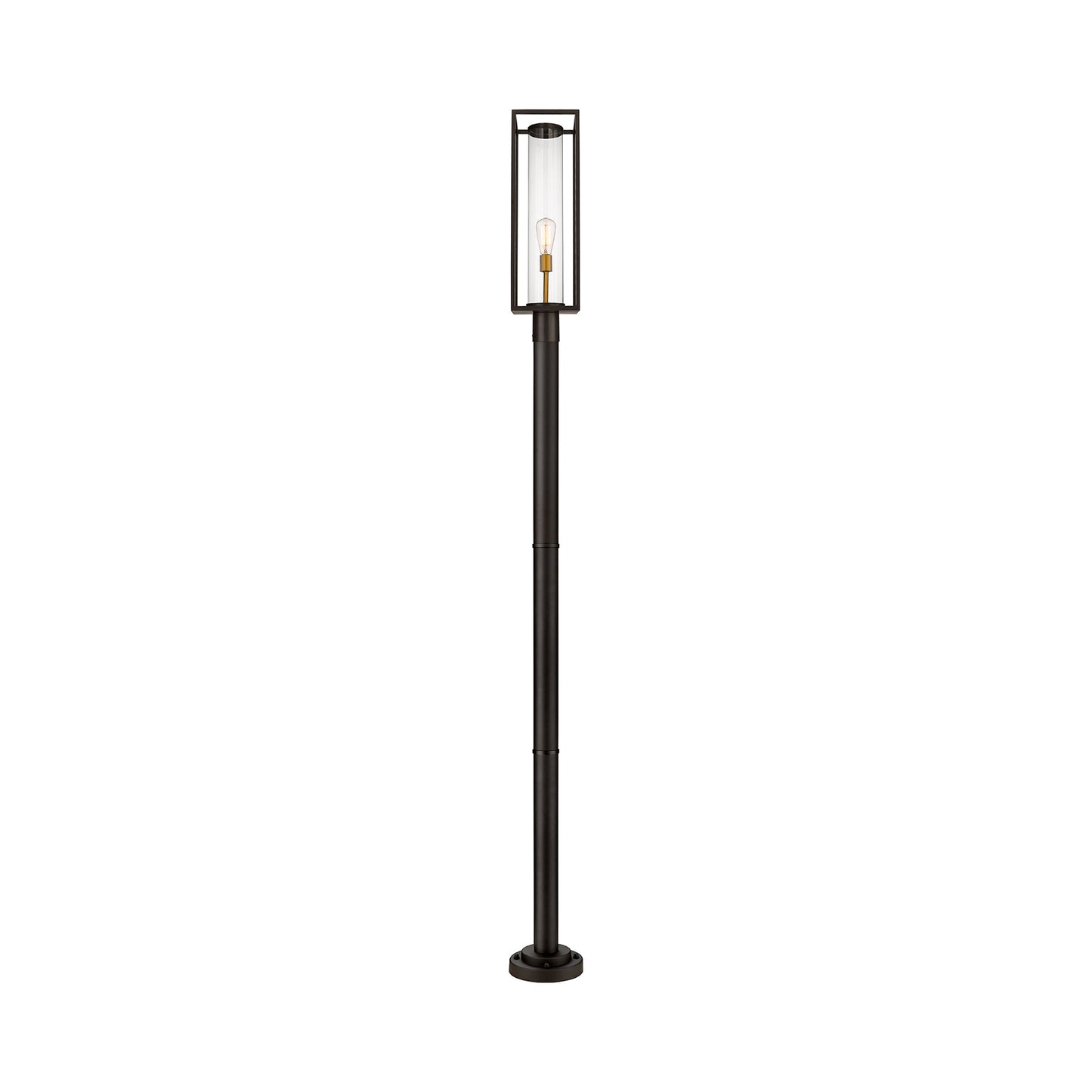 Dunbroch 567P Outdoor Post Light in Deep Bronze/Outdoor Brass (99.75-Inch).