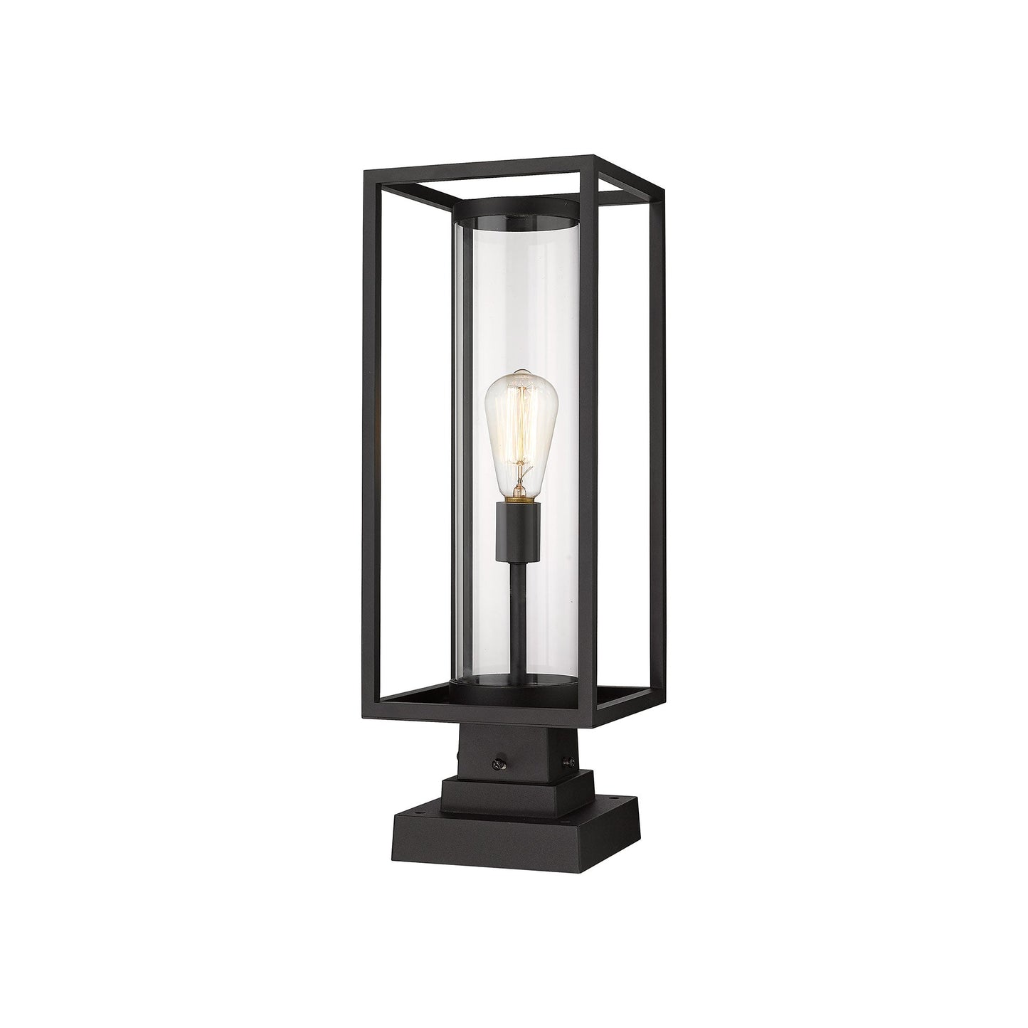 Dunbroch 584S Outdoor Pier Mount Light in Black (23.63-Inch).