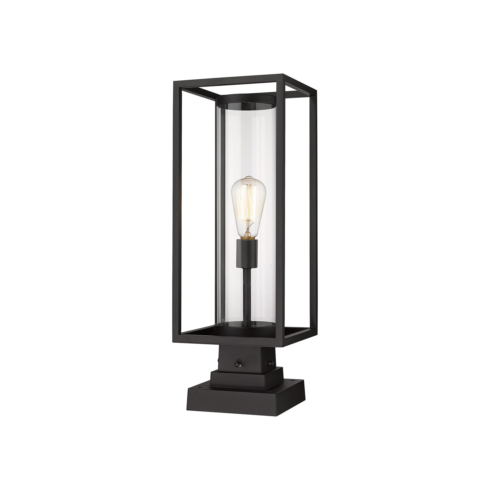 Dunbroch 584S Outdoor Pier Mount Light in Black (23.63-Inch).