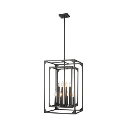 Easton Chandelier in Matte Black (8-Light).