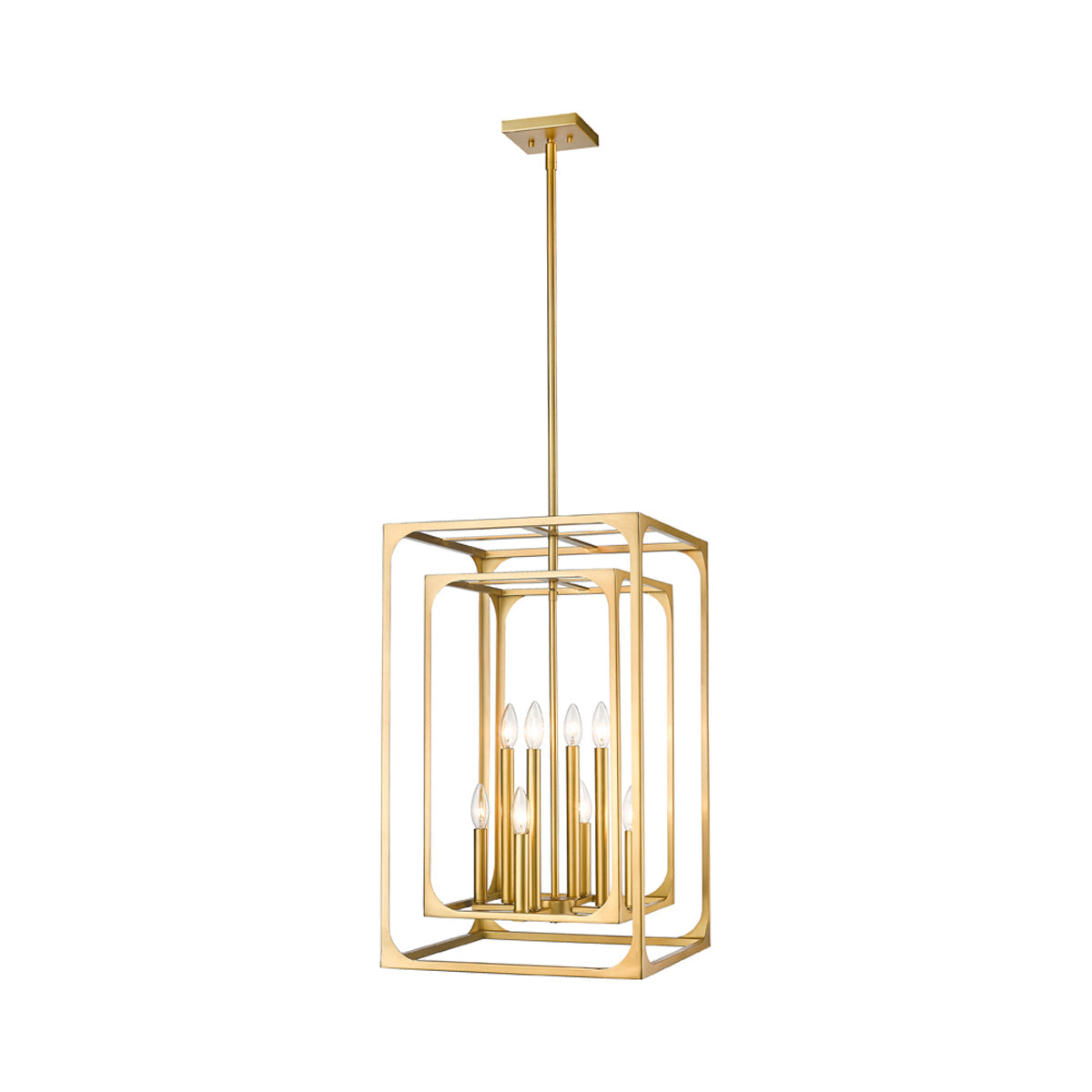 Easton Chandelier in Rubbed Brass (8-Light).