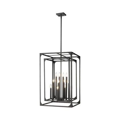Easton Chandelier in Matte Black (12-Light).