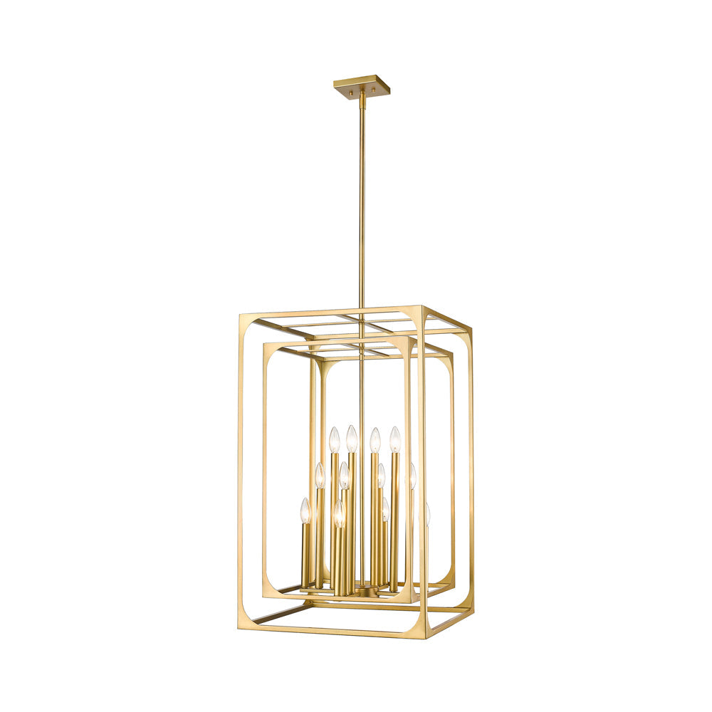 Easton Chandelier in Rubbed Brass (12-Light).