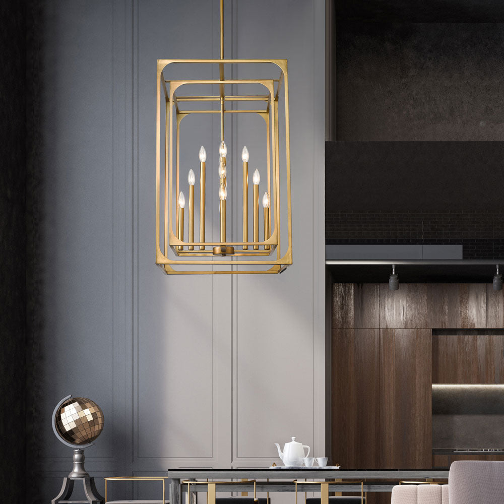 Easton Chandelier in kitchen.