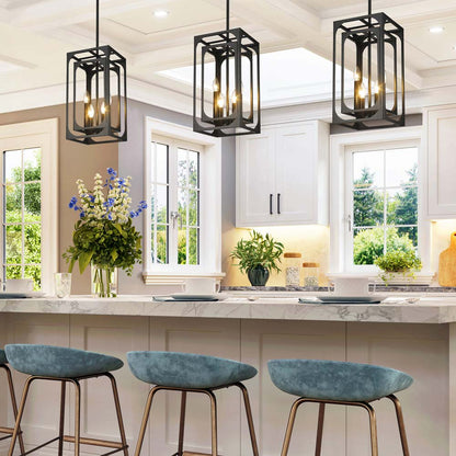 Easton Chandelier in kitchen.