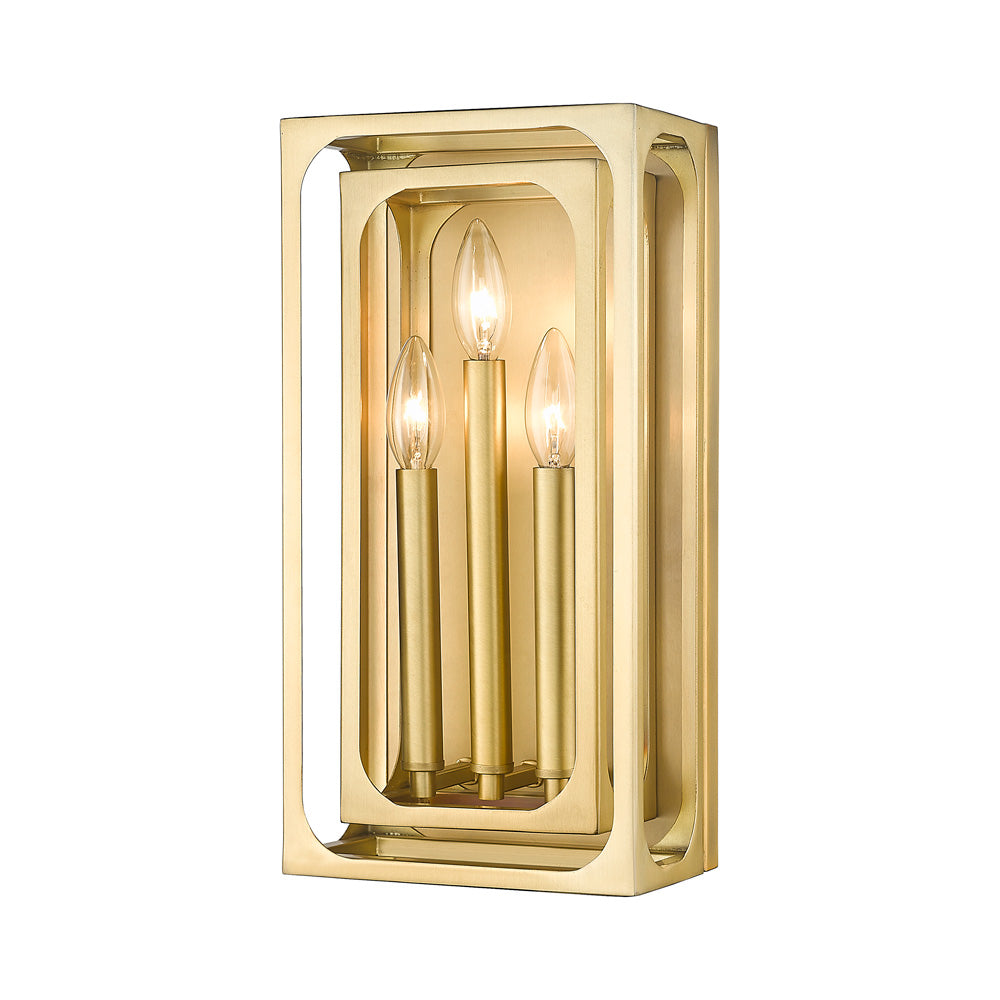 Easton Wall Light in Rubbed Brass.
