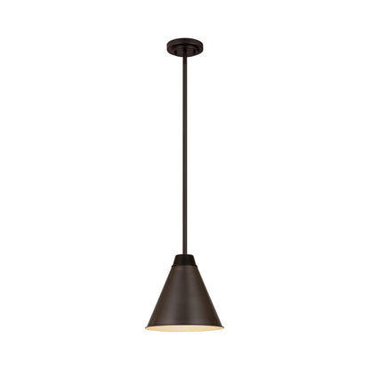 Eaton Pendant Light in Bronze Plate (12-Inch).