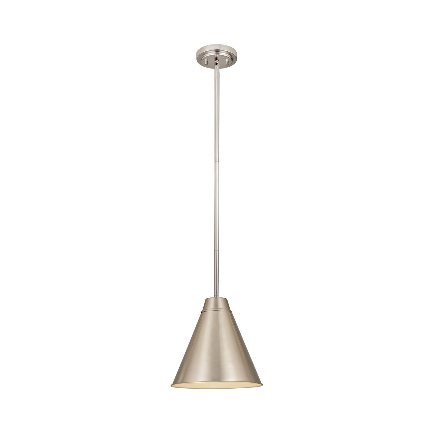 Eaton Pendant Light in Brushed Nickel (12-Inch).