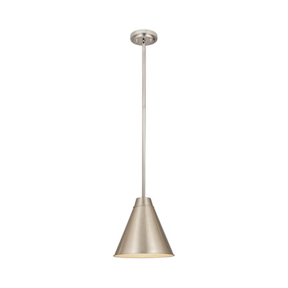 Eaton Pendant Light in Brushed Nickel (12-Inch).