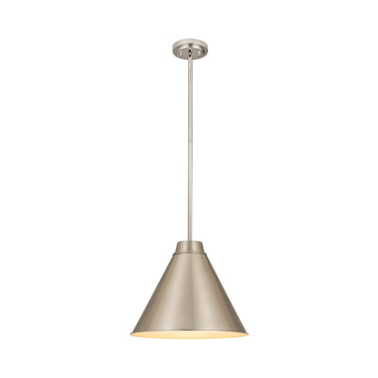 Eaton Pendant Light in Brushed Nickel (18-Inch).