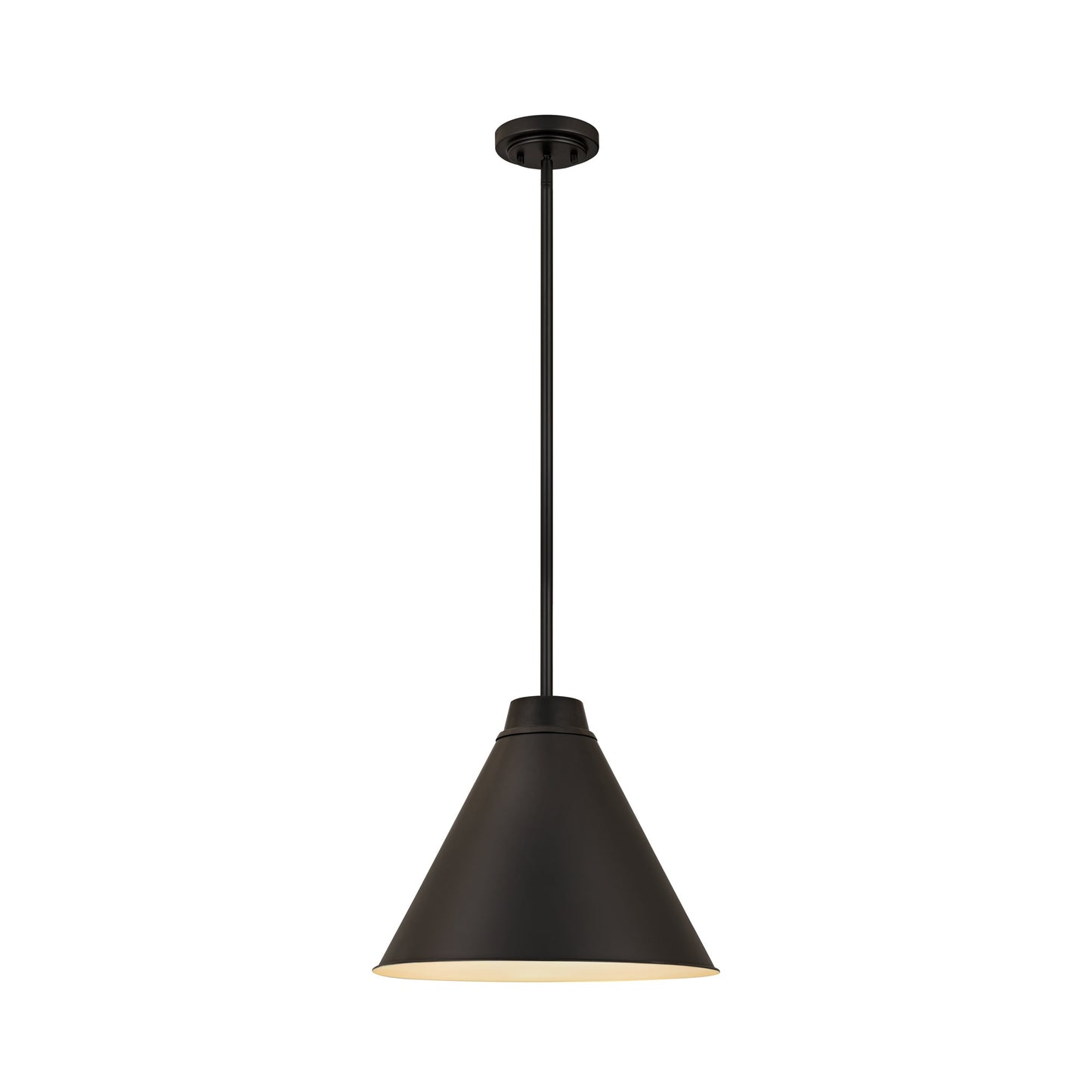Eaton Pendant Light in Matte Black (18-Inch).