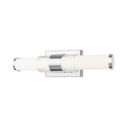 Egon LED Bath Wall Light in Chrome (18-Inch).