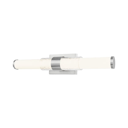 Egon LED Bath Wall Light in Brushed Nickel (25-Inch).