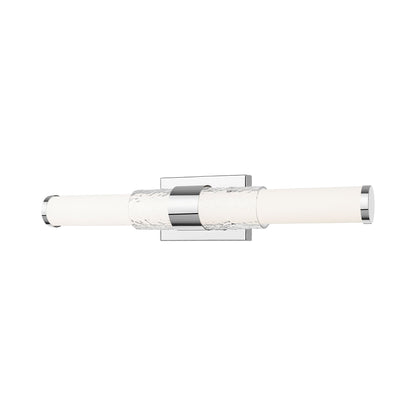 Egon LED Bath Wall Light in Chrome (25-Inch).