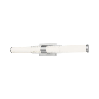 Egon LED Bath Wall Light in Brushed Nickel (32-Inch).