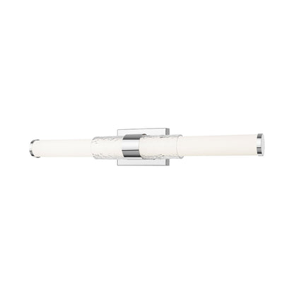 Egon LED Bath Wall Light in Chrome (32-Inch).
