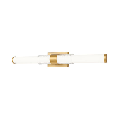 Egon LED Bath Wall Light in Modern Gold (32-Inch).