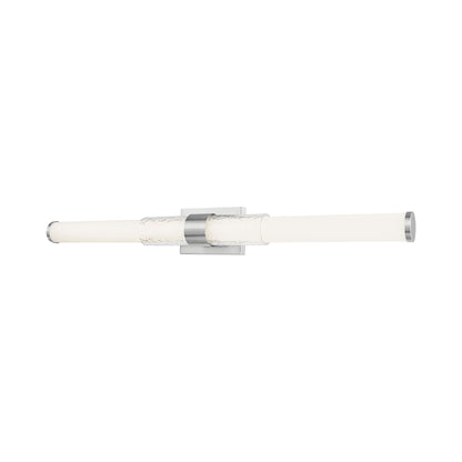 Egon LED Bath Wall Light in Brushed Nickel (40-Inch).