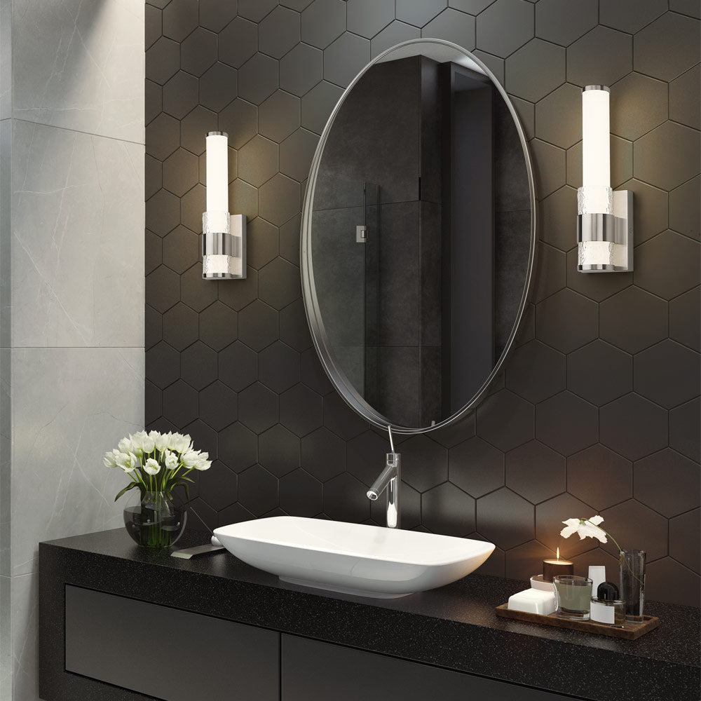 Egon LED Wall Light in bathroom.