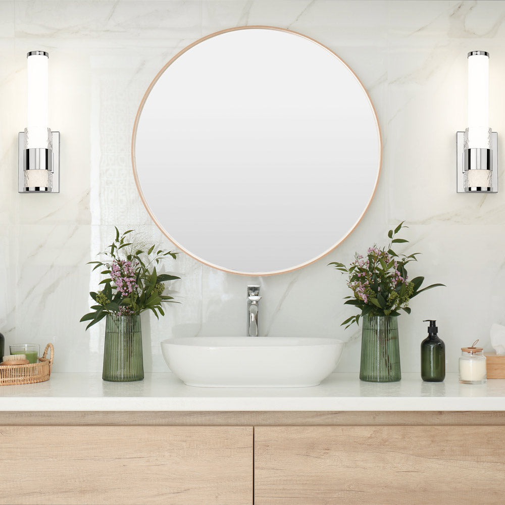 Egon LED Wall Light in bathroom.