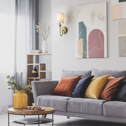 Ella Wall Light in living room.