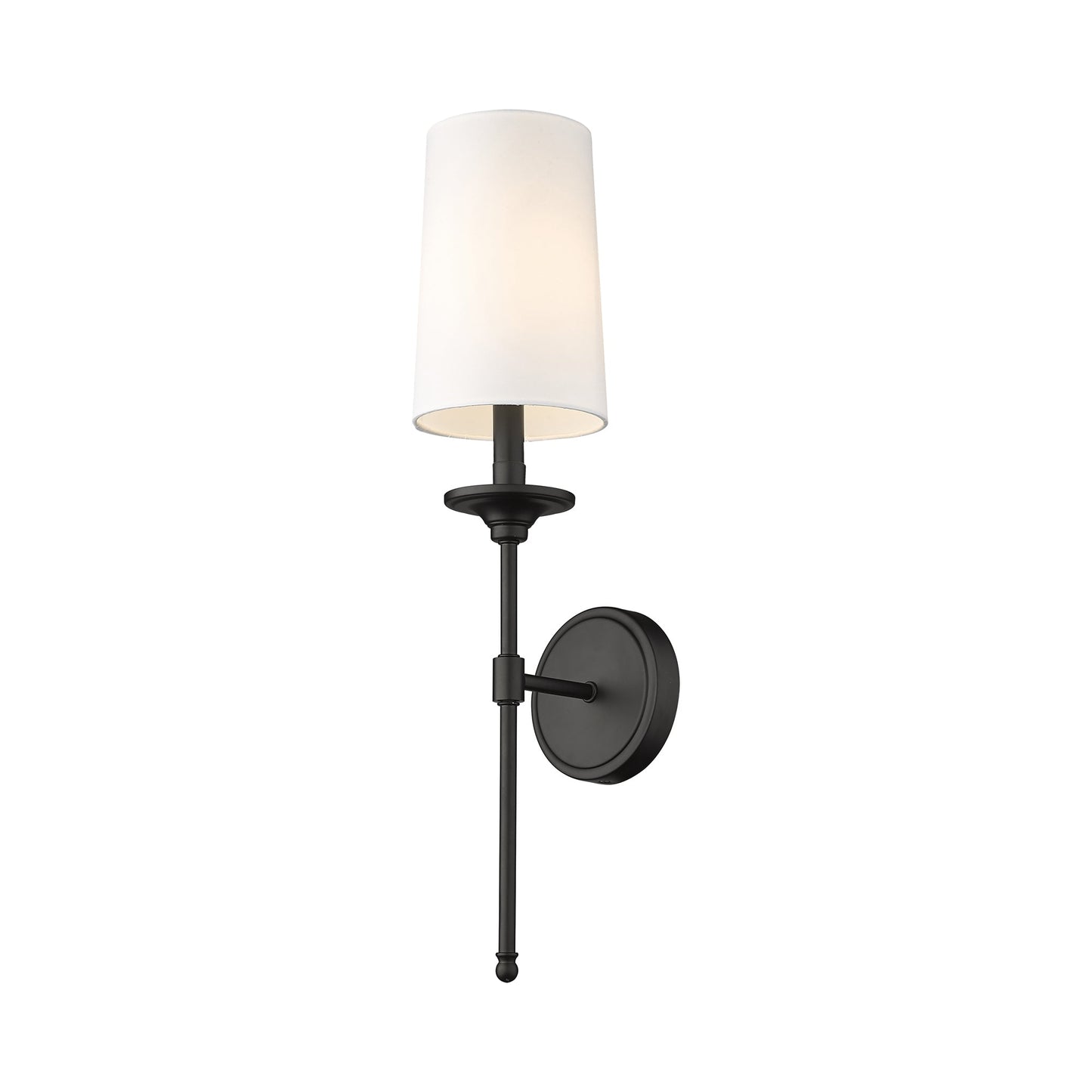 Emily Wall Light in Matte Black (1-Light).