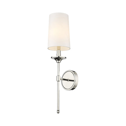 Emily Wall Light in Polished Nickel (1-Light).