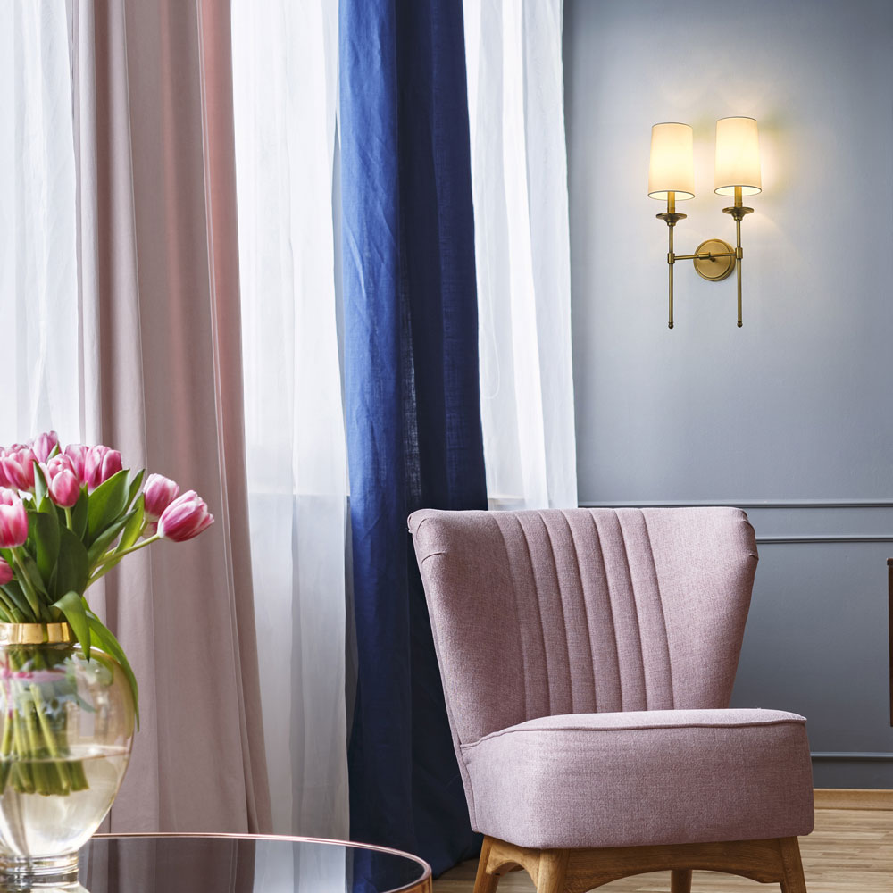 Emily Wall Light in living room.