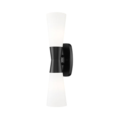 Emrys Wall Light in Matte Black (18-Inch).