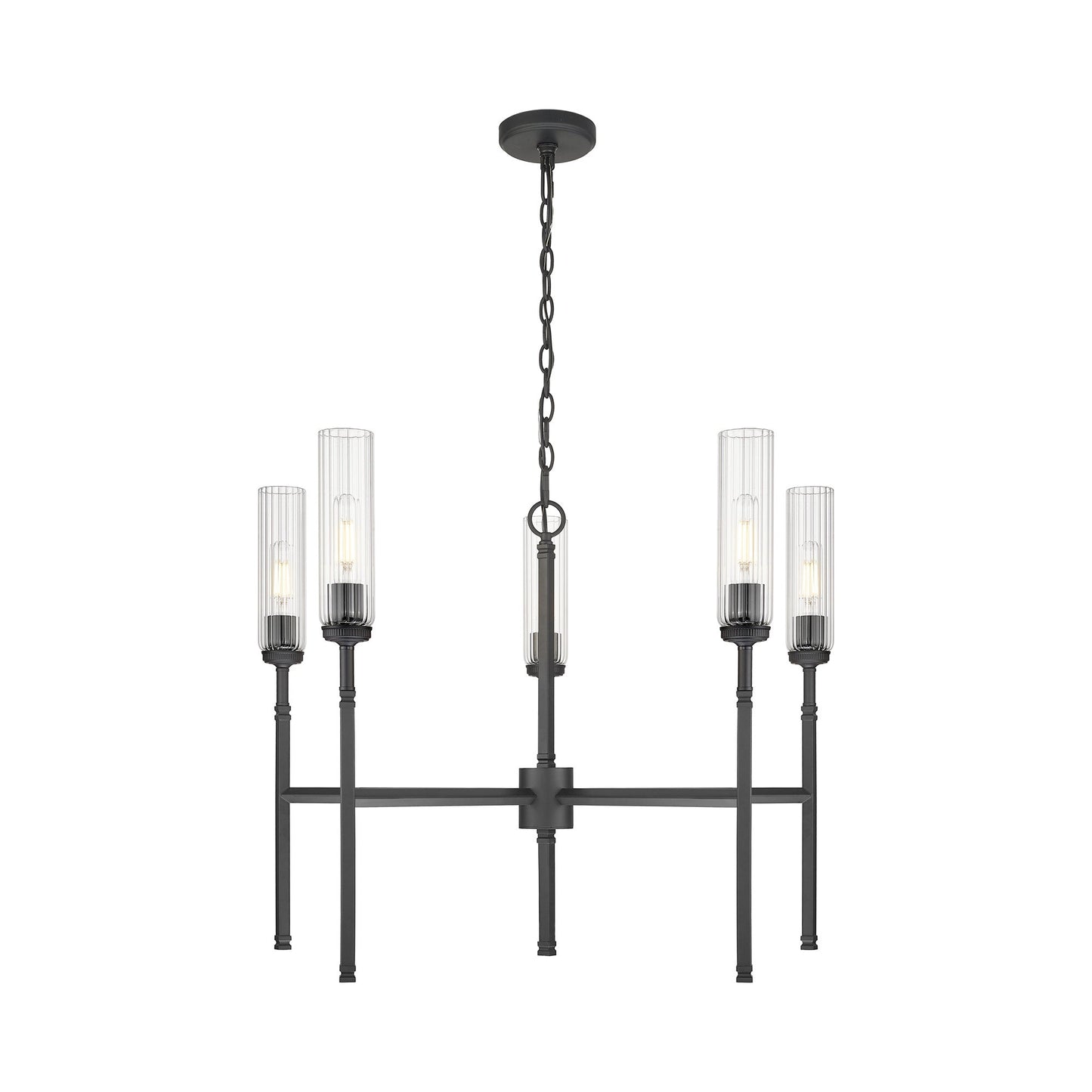 Esme Chandelier in Matte Black (5-Light).