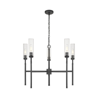 Esme Chandelier in Matte Black (5-Light).