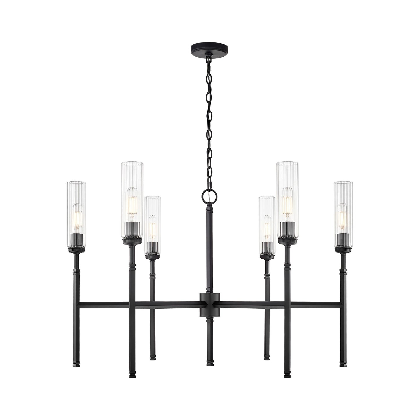 Esme Chandelier in Matte Black (6-Light).