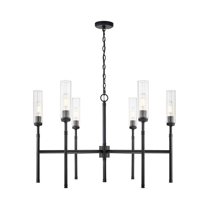 Esme Chandelier in Matte Black (6-Light).