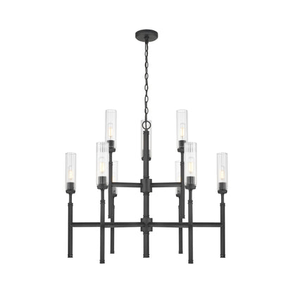 Esme Chandelier in Matte Black (9-Light).