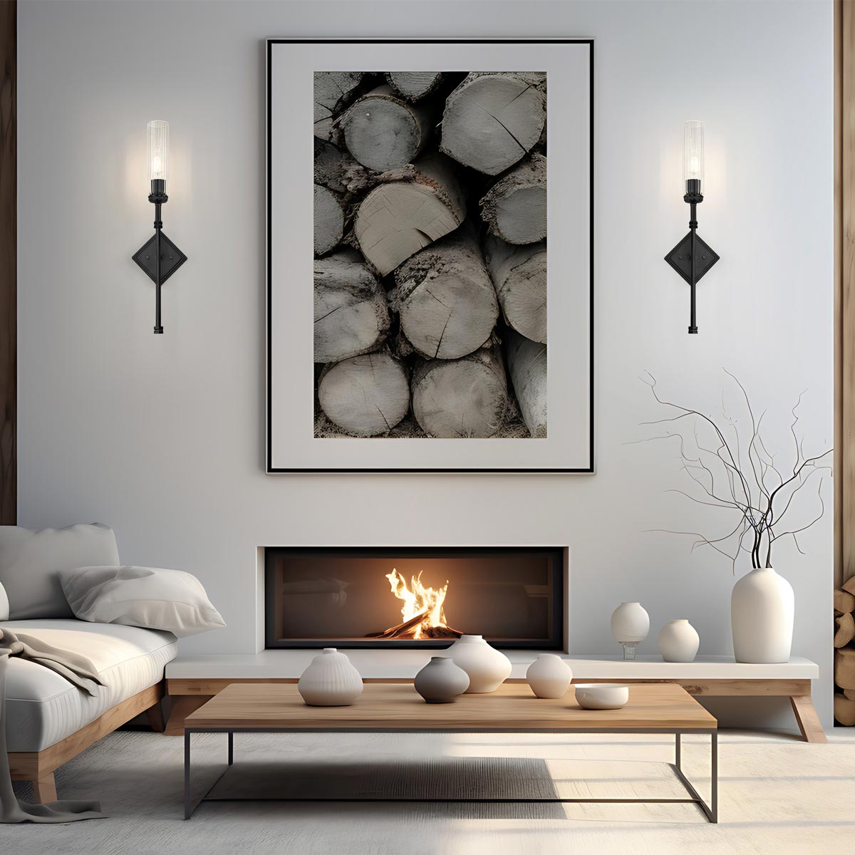 Esme Wall Light in living room.