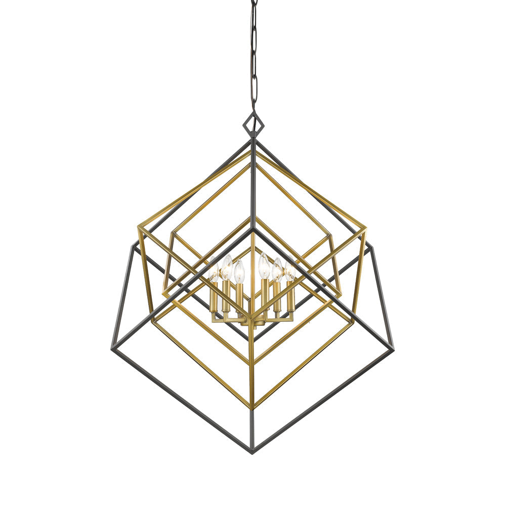 Euclid Chandelier in Olde Brass/Bronze (6-Light).