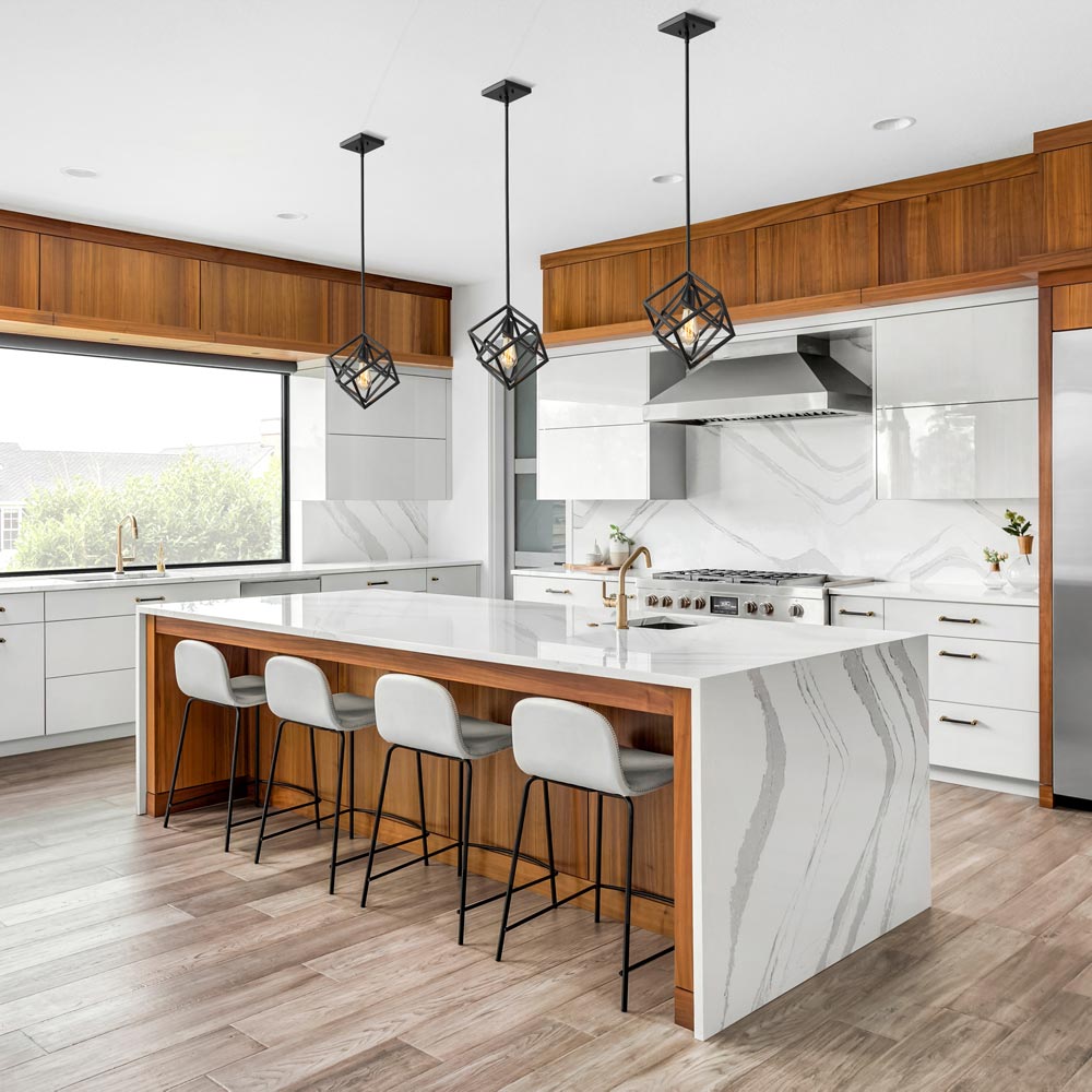 Euclid Pendant Light in kitchen.