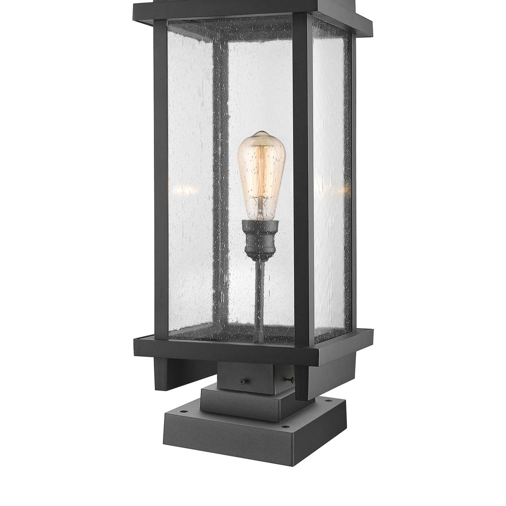 Fallow Outdoor Pier Mount Light in Detail.