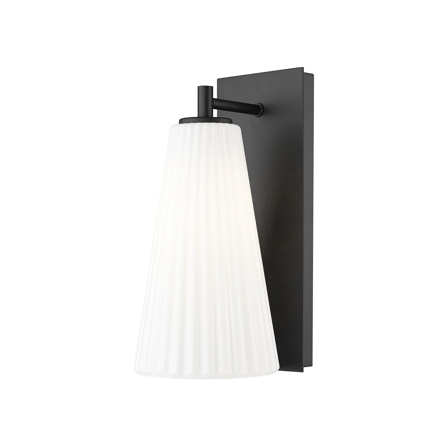 Farrell Bath Vanity Light in Matte Black (12.63-Inch).