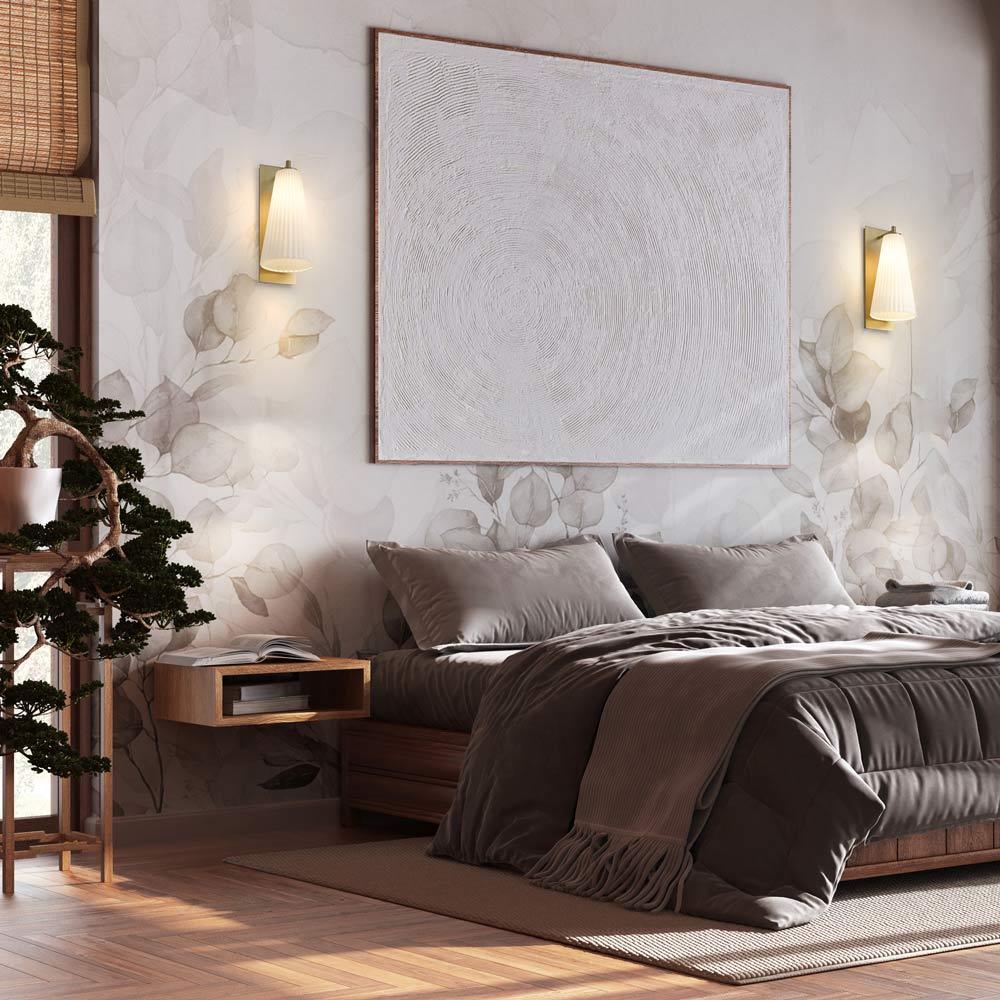 Farrell Bath Vanity Light in bedroom.