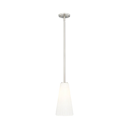 Farrell Pendant Light in Brushed Nickel (Rod Included/13.63-Inch).